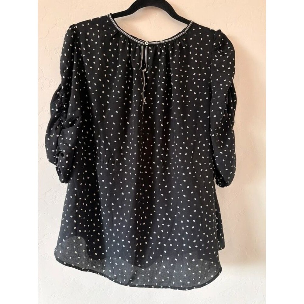 Max Studio Polkadot Blouse Size 1XL